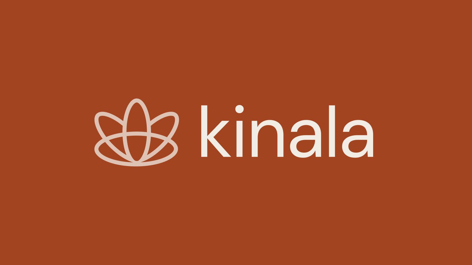 Kinala wordmark with lotus icon