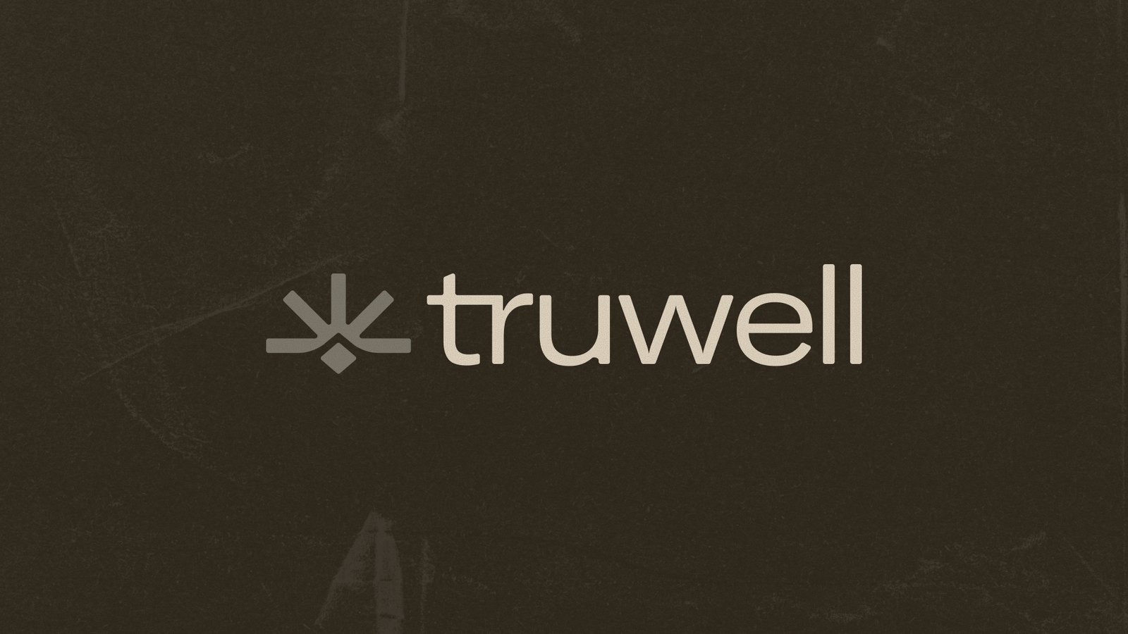 Truwell wordmark over a warm interior